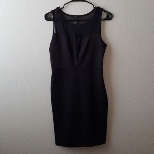 Forever 21 black mesh bodycon dress